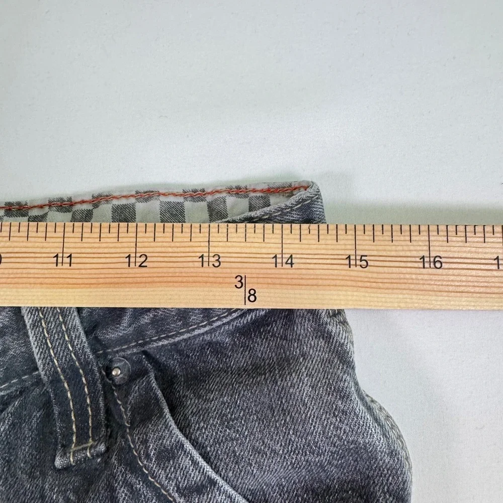 Levi Skater Jorts Youth 16 Regular Grey Carpenter Wide Leg Shorts 90s Grunge W28